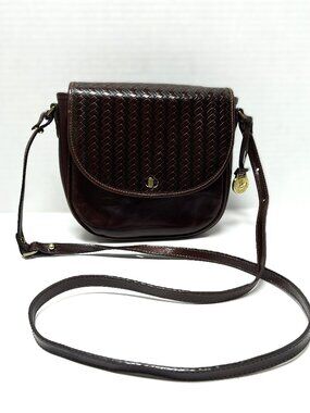 Brahmin rich brown cross body purse